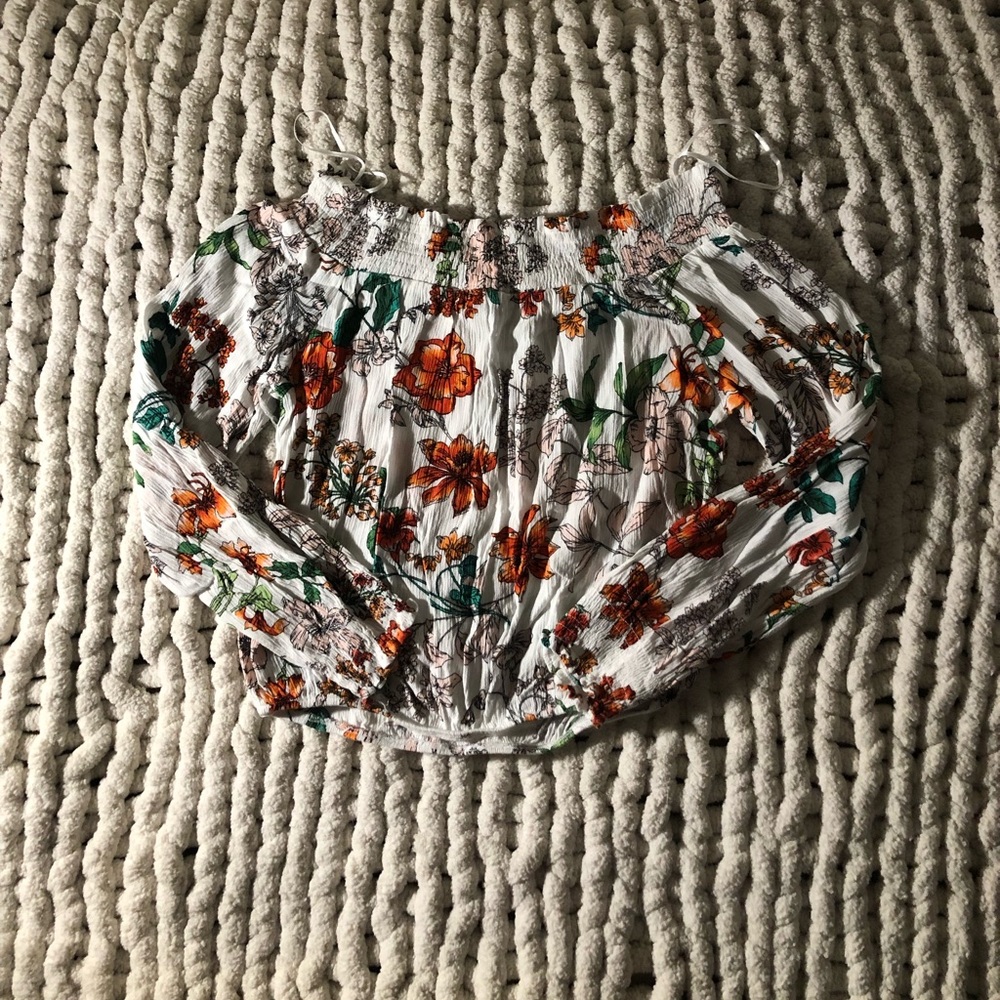 Off the shoulder floral top